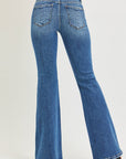Nina Mid Rise Flare Jeans