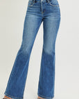 Nina Mid Rise Flare Jeans