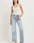 Fern Side Contrast Baggy Jean