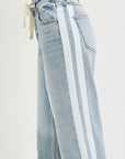 Fern Side Contrast Baggy Jean