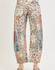 Earth Block Barrel Jean