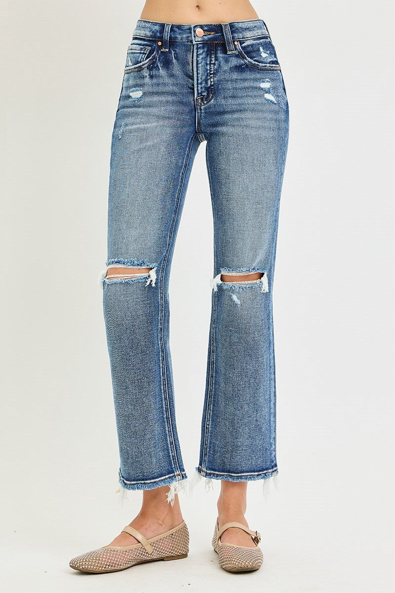 Avery Cropped Straight Jeans