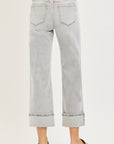 Lila Crop Jean- Light Grey
