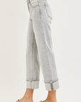 Lila Crop Jean- Light Grey