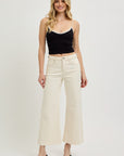 Airy Crop Ivory Jean