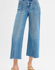 Kari Front Seam Slit Hem Jean