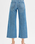 Kari Front Seam Slit Hem Jean