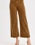 Wren Cropped Corduroy Pant in Teddy Bear
