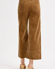 Wren Cropped Corduroy Pant in Teddy Bear