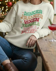 Dancer Prancer Vixen Tequila Vodka Sweatshirt