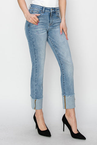 Rayne Cuffed Straight Jean