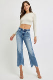 Noah Cropped Distressed Flare