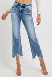 Noah Cropped Distressed Flare