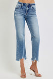 Noah Cropped Distressed Flare