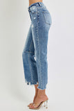 Noah Cropped Distressed Flare