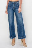 Marissa Seamed Wide Leg Jean Dark