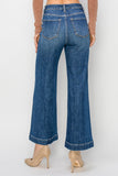 Marissa Seamed Wide Leg Jean Dark