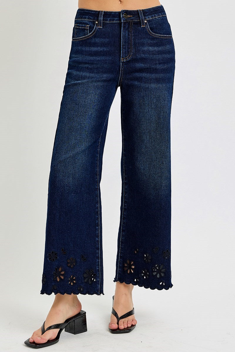 Floral Cutout Detail Jean