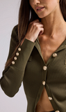 Carter Ribbed Button Sweater