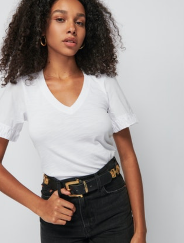 Sedona Tee W/ Poplin Elastic