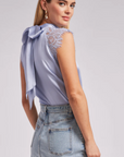 Rachel Halter Blouse in Blue Bell