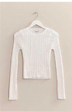 Nicole Ribbed Bell Sleeve