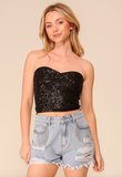 Micki Sequin Crop Top