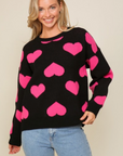 Love Struck Heart Sweater