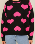 Love Struck Heart Sweater