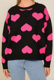 Love Struck Heart Sweater