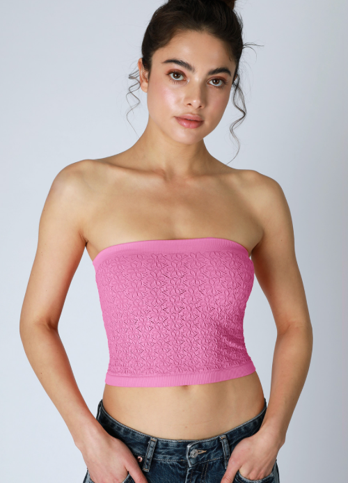 Fiona Floral Lace Tube Top