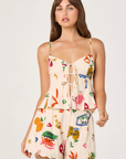 Alma Tie Front Top