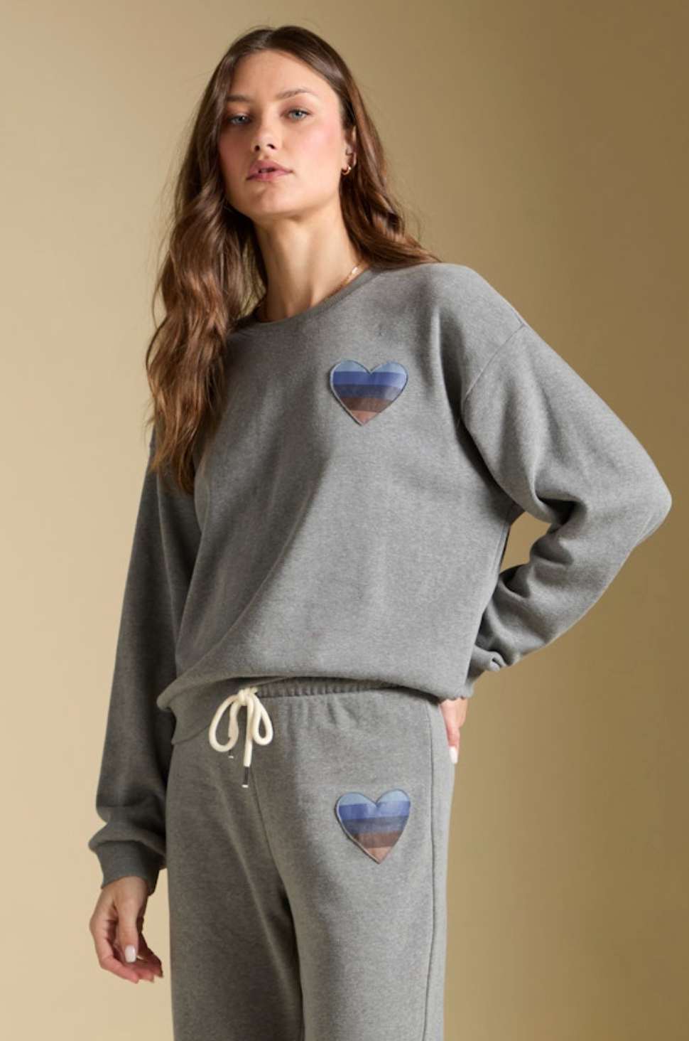 Perry Pullover Sweatshirt - Heather Grey