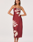 Annabeth Midi Dress- Red Floral