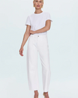 Pistola Beau Seamed Crescent Leg in Paper White