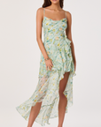 Candace Asymmetrical Ruffle Dress