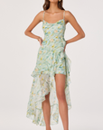 Candace Asymmetrical Ruffle Dress