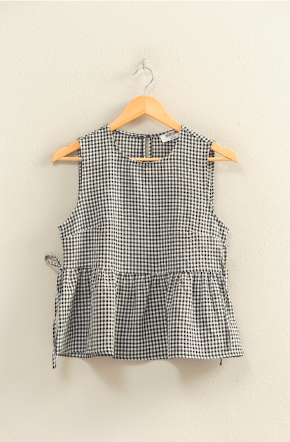 Gigi Gingham Tie Top