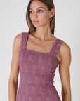Lacey Textured Square Neck Tank