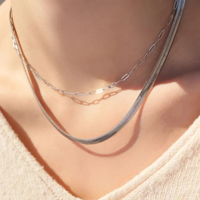 Small Paperclip Chain - Silver