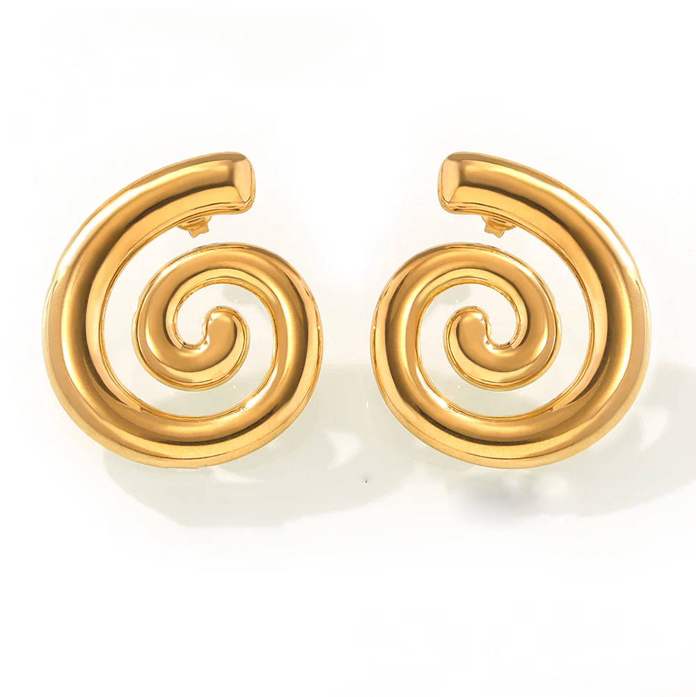 Spiral Studs - Gold