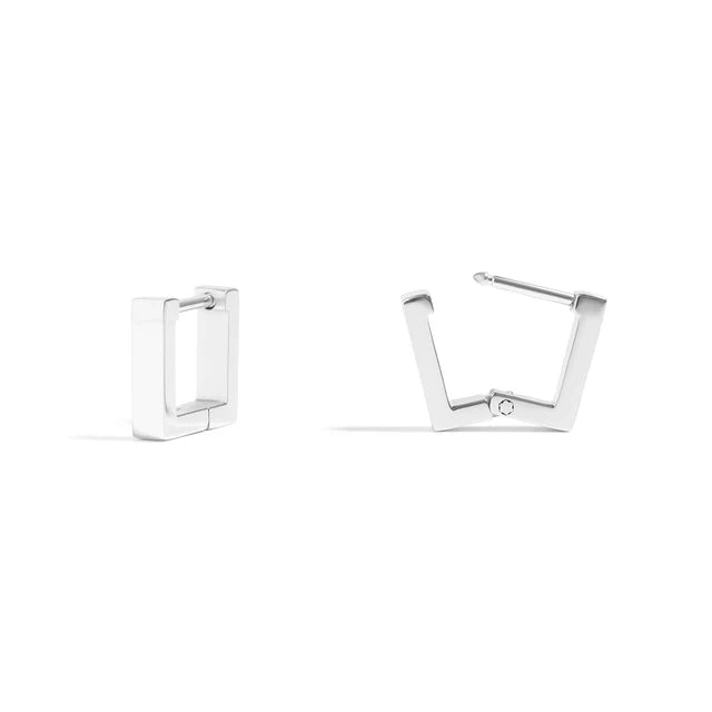 Square Huggies - Silver