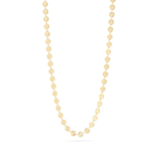 Sunburst Chain Necklace - Gold