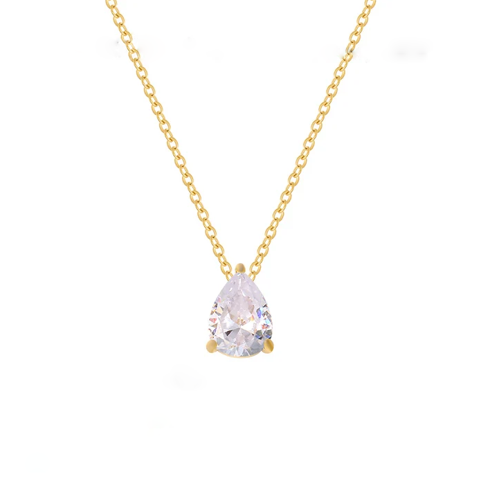 Threaded Teardrop Necklace
