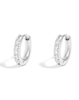 Tiny CZ Huggies - Silver