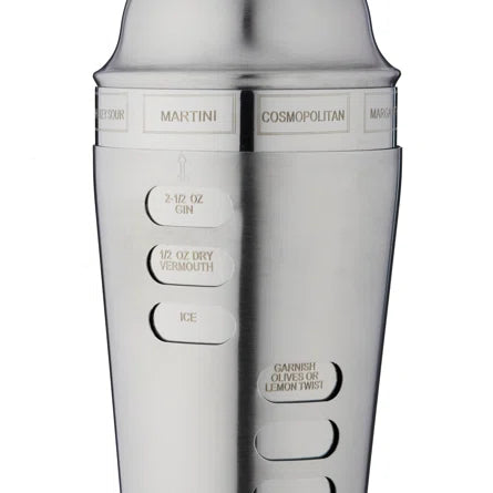 Swivel Recipe Cocktail Shaker