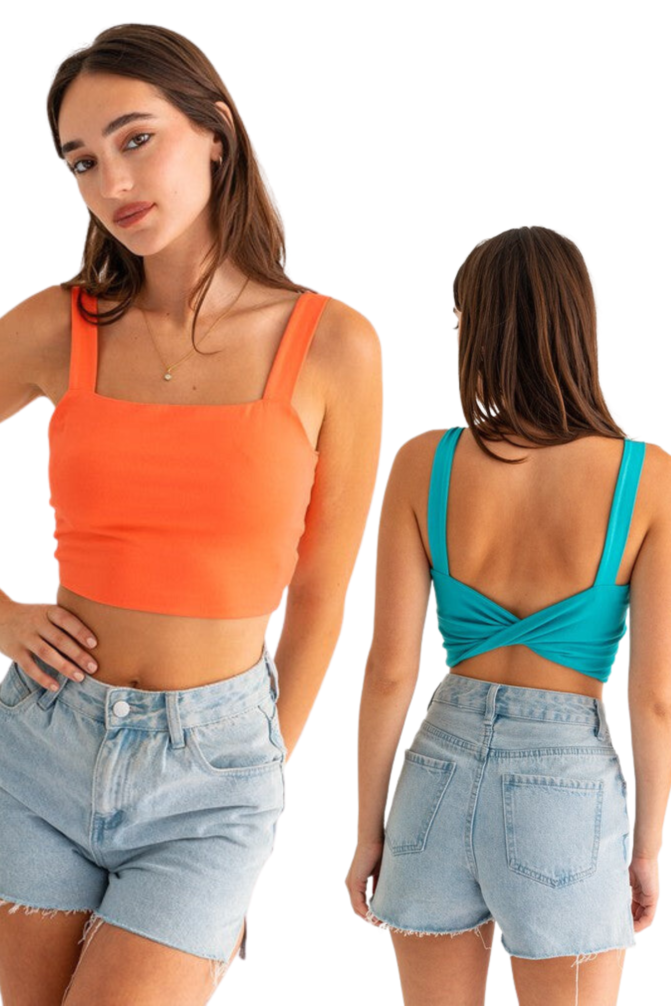 Lola Twist Back Crop Top (multiple colors)