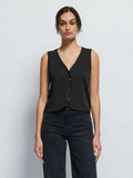 Vienna Vest in Jet Black