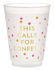 Gold Foil Frost Cup - Confetti