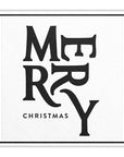 Ceramic Napkin Tray + Napkins - Merry Christmas